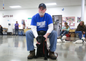 Man with visual impairment trains service dog for stranger, knows he may need one  