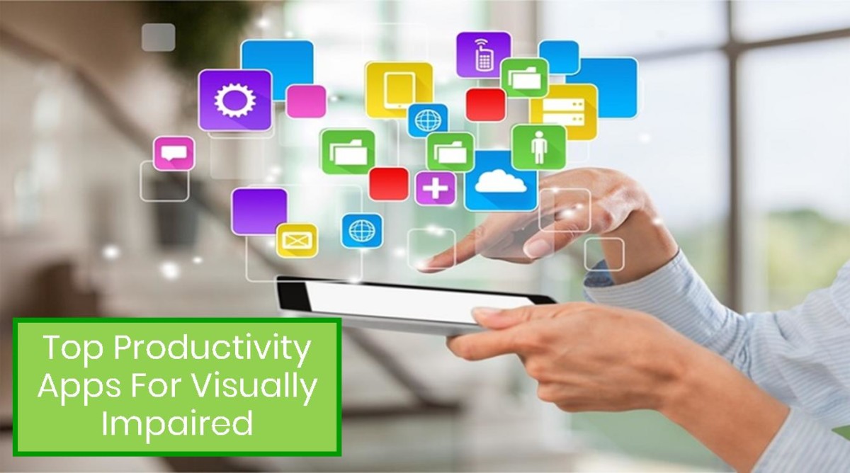 Productivity apps for visually impaired and blind
