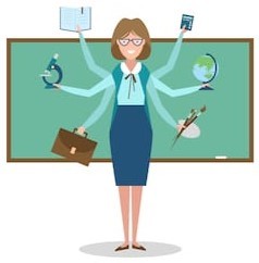 Illustration of teacher