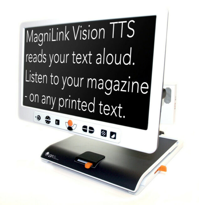 MagniLink Vision TTS text on screen
