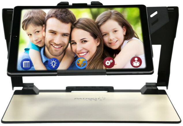 Patriot Pro image of family on screen