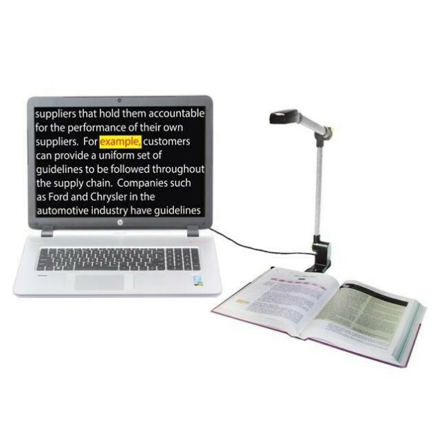 Pearl portable magnifier and reading camera