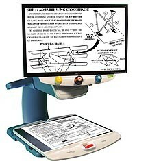 TOPAZ XL HD magnifying a full page of model airplane directions