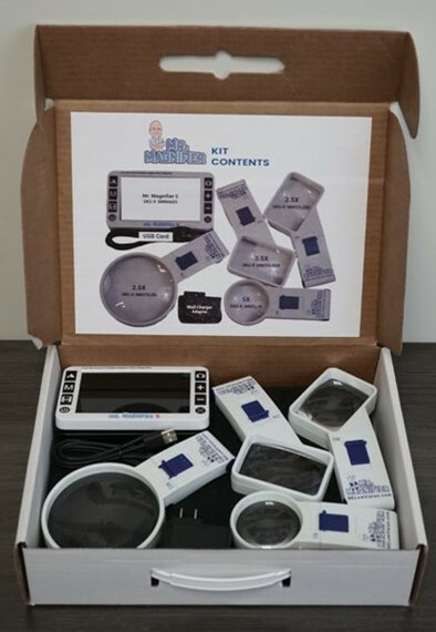 Mr. Magnifier Handheld Magnifier Kit With Carry Case 
