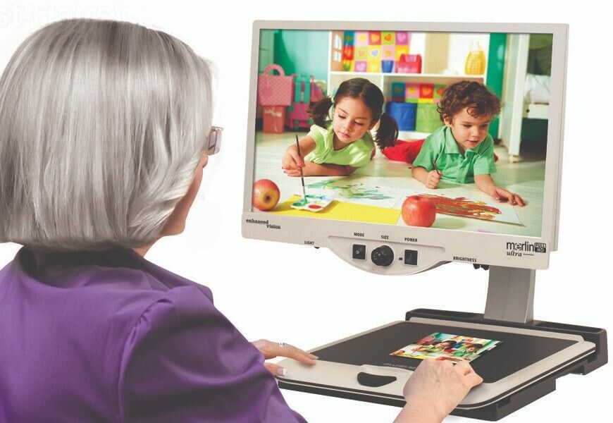 Top 5 Desktop Magnifiers for People with low vision Tech Tips 