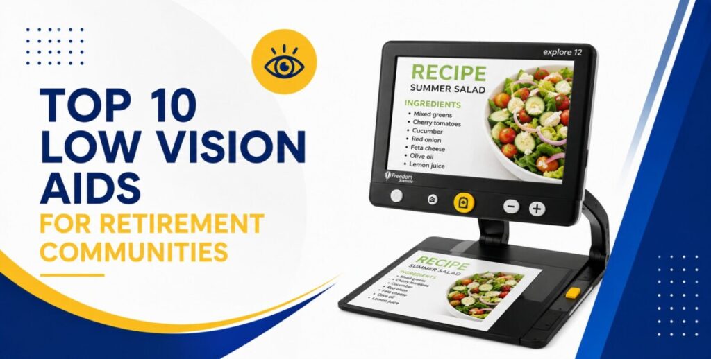 Top 10 Low Vision Aids for Retirement Communities Top Choices - Macular Degeneration Technology Top Choices 
