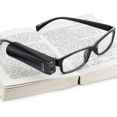 OrCam MyEye Pro on a book