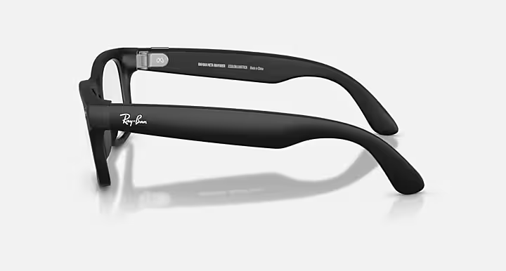 Ray-Ban Meta Wayfarer Gen 2 Clear Lens Smart Glasses-Left side
