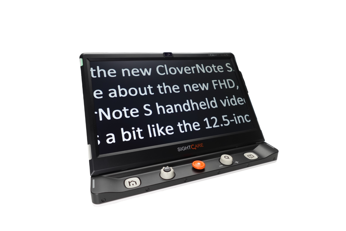 CloverNote HD Handheld Magnifier With Speech with black screen
