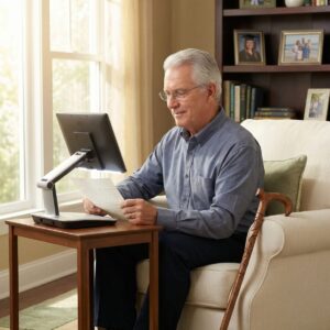 Low vision support for seniors