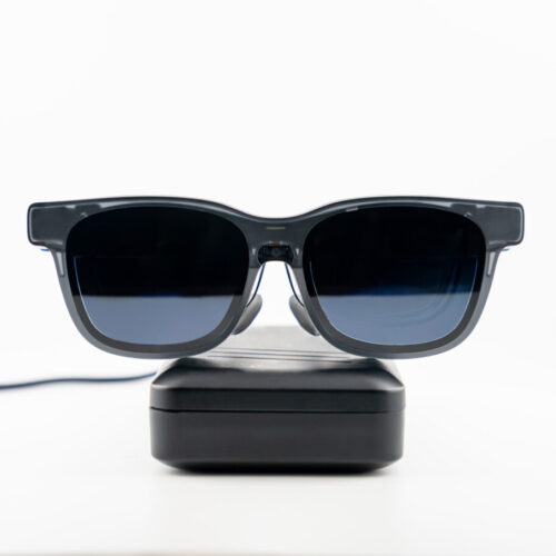 Eyedaptic EYE& AR Low Vision Glasses front view on battery