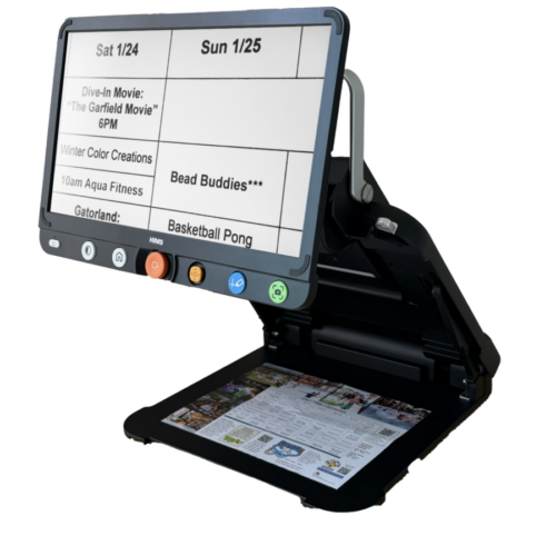 GoVision Move Portable Low Vision Magnifier Front right side view