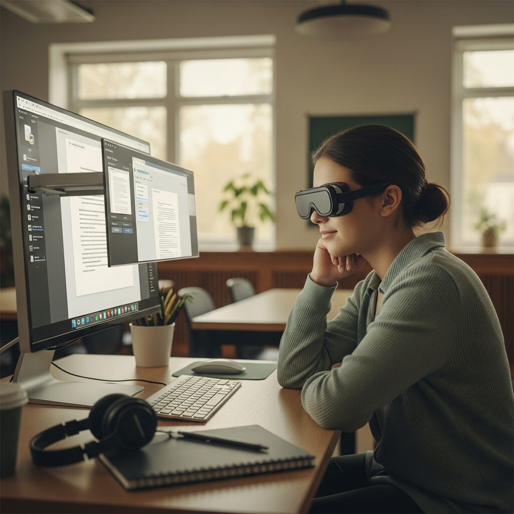 Magnification software for students with low vision